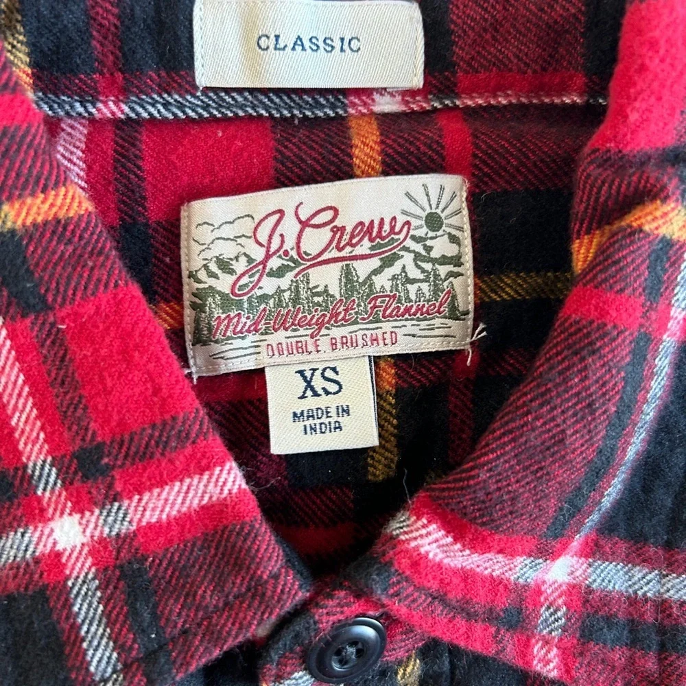 J.‎ Crew Classic Red Plaid Men's Shirt